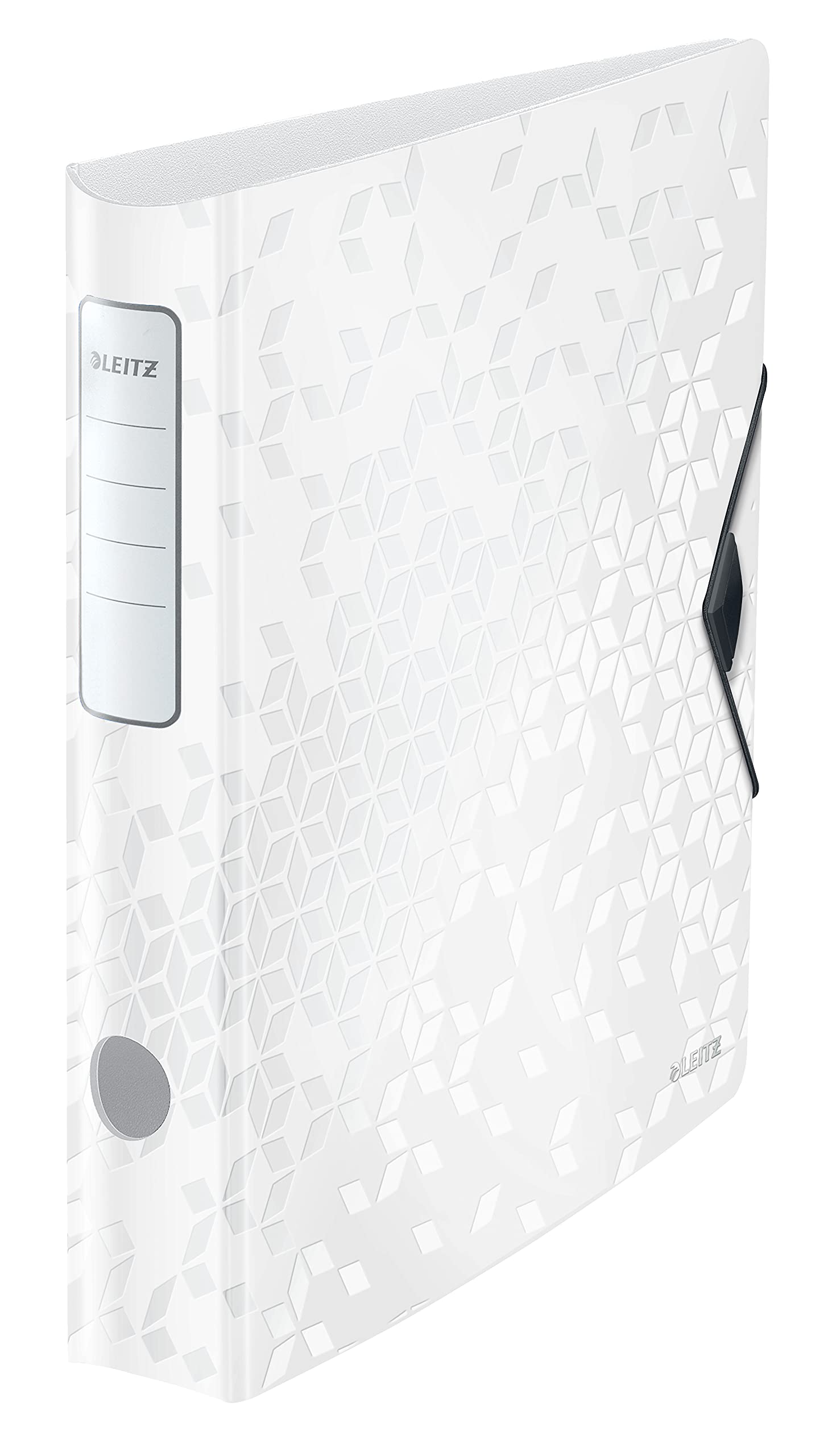 Leitz A4 Lever Arch File Active, White, Curved spine 65mm width, Elastic fastening, Light polyfoam, WOW Range, 11070001