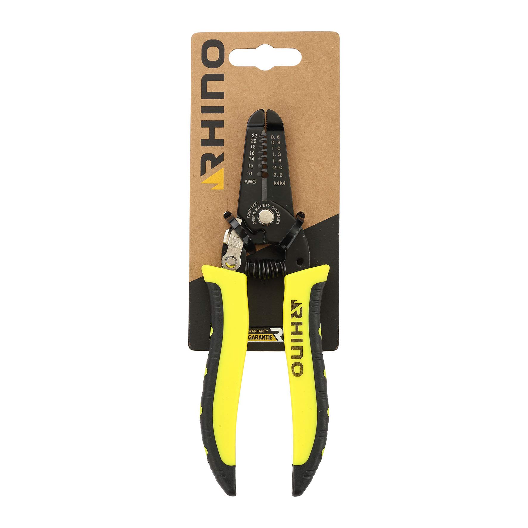 RHINO - Crimping Pliers, Terminal Pliers 200 mm – Allows You to Crimp All Types of terminals or Wiring bits (Professional/Individual) – Length 200 mm