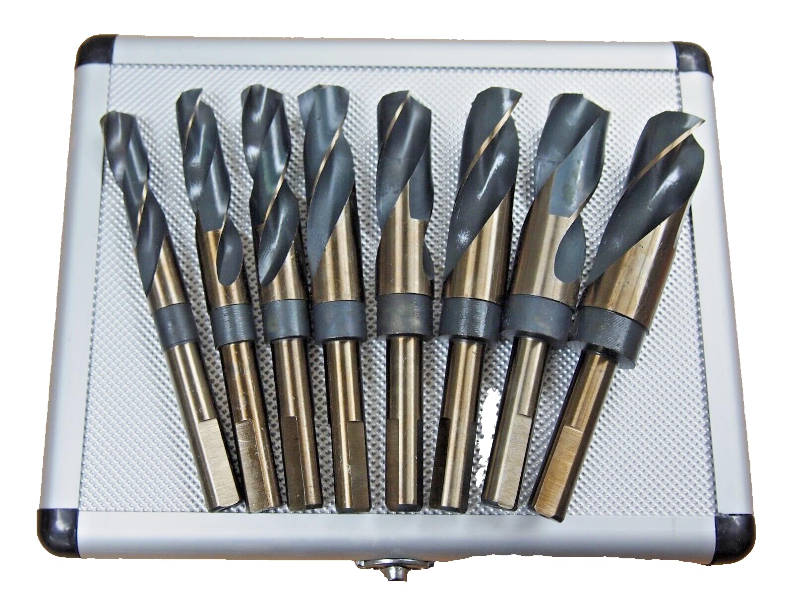Hoteche 8PC HSS Cobalt Silver & Deming Drill Bits