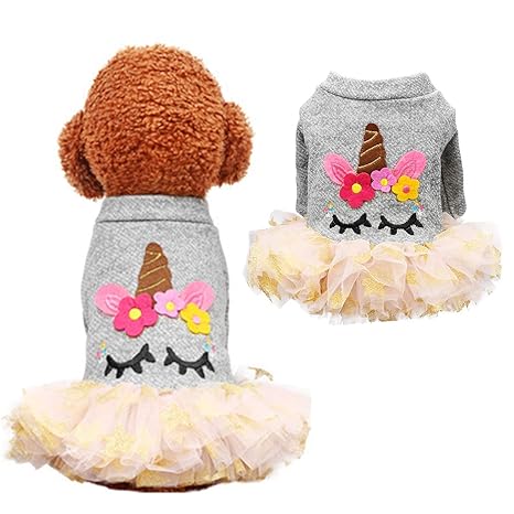 Supfirefly Halloween Pet Kleid, Cosplay Einhorn Hund Kostüm Mantel, Haustier Kleidung Hoodie für Hunde und Katzen