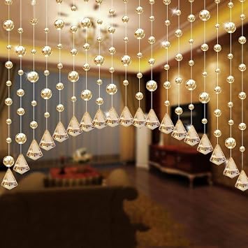 1 M Luxus Glasperlen String Quaste Vorhang Wohnzimmer Teiler