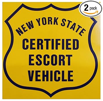 Amazon Com Nys Certified Escort Vehicle Magnet S For Pilot