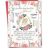 mmuue Funny 20th Birthday Card Gift for Girls, Happy 20th Birthday Decorations for Women Her, Best Gifts for 20 Year Old Granddaughter