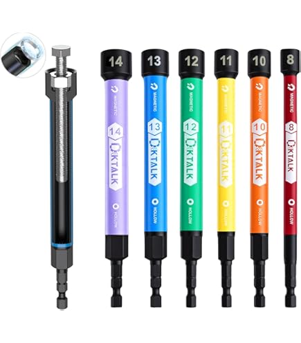 Amazon.com: AKM TOOL 6 PCS Hollow Nut Driver Set, Magnetic nut