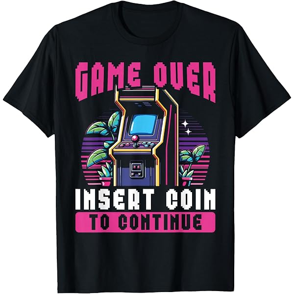 Amazon.com: Retro Vintage 80s Arcade Nostalgia Pixel Art Video