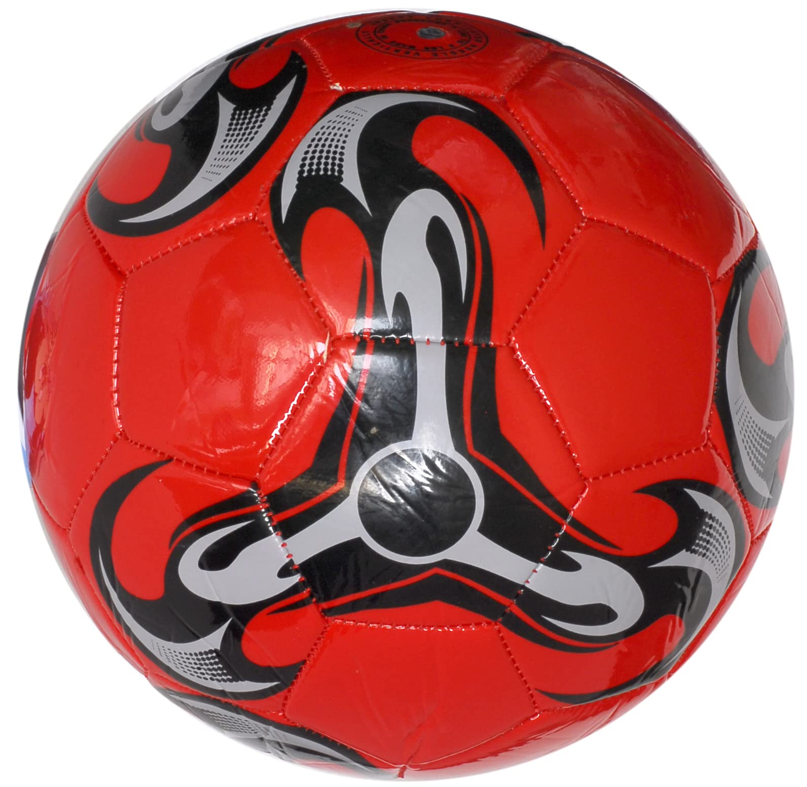 Training Soccer Ball Or Match Size 5 Glossy (Color: Red)