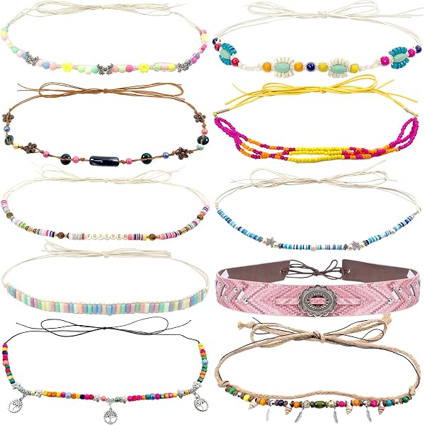 Amazon.com: nemokamai 10 PCS Cowboy Hat Bands for Men Women 