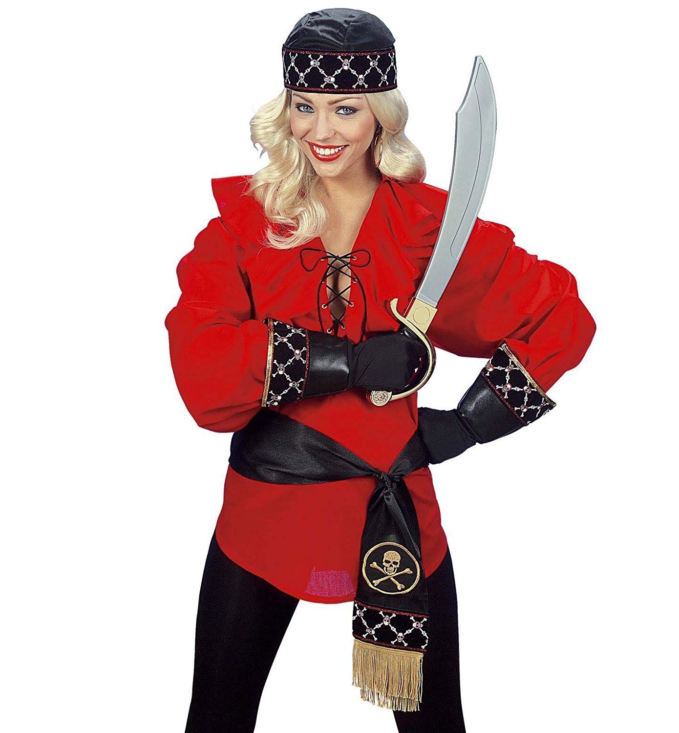 Pirate Waist Sash Satin Accessory for Bucaneer Fancy Dress