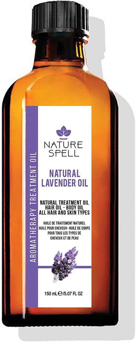 Nature Spell Lavender Oil for Hair & Scalp, Pre-diluted Oil for Stronger Roots & Strands, Reduces Dandruff