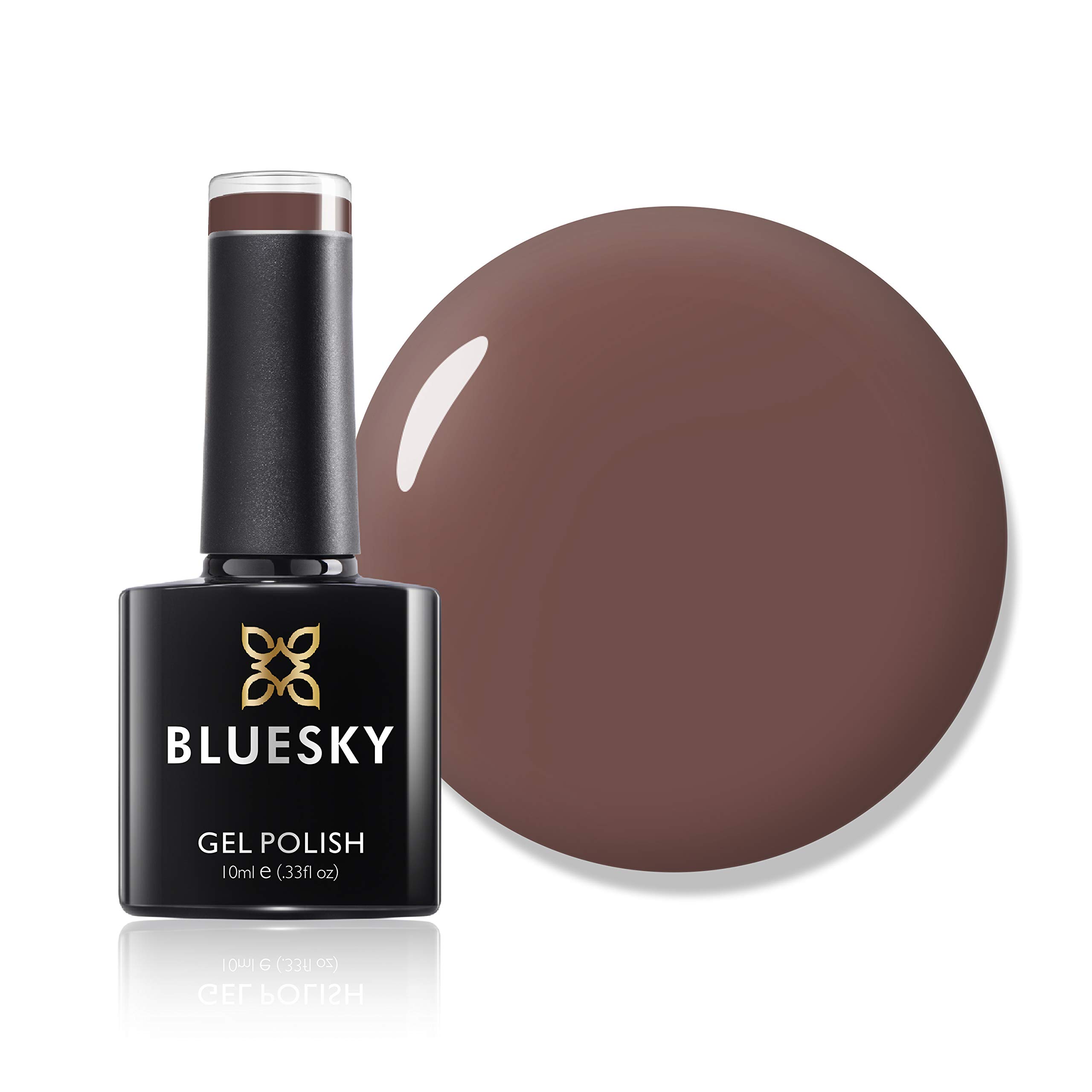 Bluesky Gel Nail Polish, Hazelnut FW05, Brown, Long Lasting, Chip Resistant, 10 ml (Requires Drying Under UV LED Lamp)