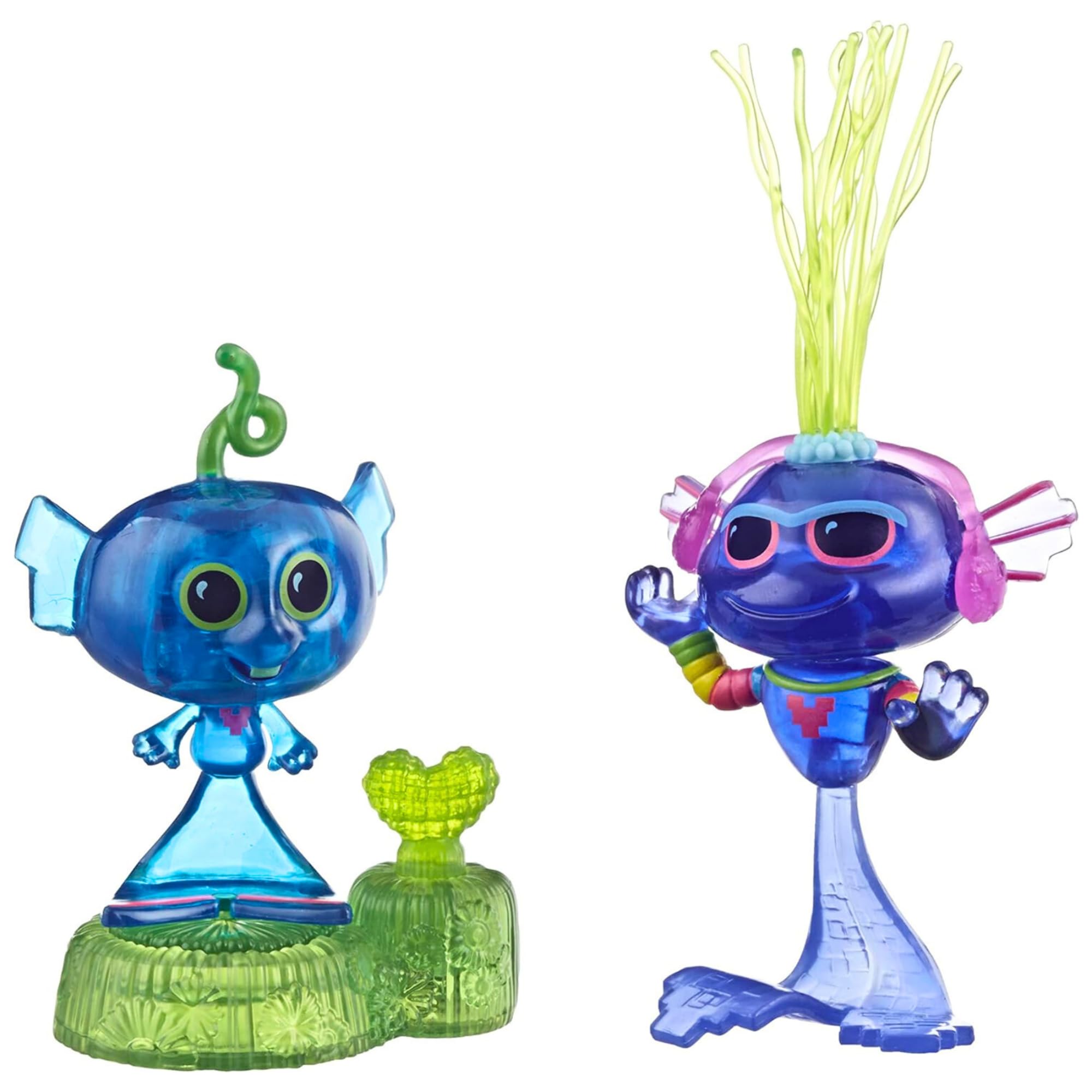 DREAMWORKS TROLLS World Tour Techno Reef Bobble Miniature Toy Figure Playset with Accessories