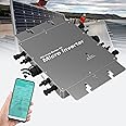 DAZULI 1200W 1400W 1600W 2000W 2400W 2800W Solar Inverter Grid Tie Mppt Micro Inverter, Dc22-60V to 230V 120V Self Cooling Pure Sine Wave Solar Inverter W/Ac Connection Cable,2800W