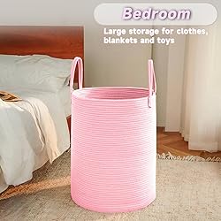 JMvicyroam Large Woven Laundry Basket Hamper,80L