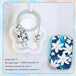 CamCosy Phone Charger Case Storage Set with Cute