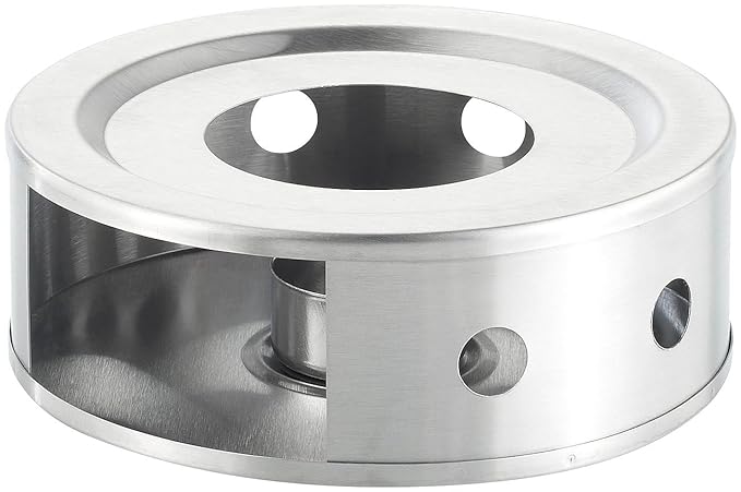Rosenstein & Söhne Rechaud: Stövchen aus satiniertem Edelstahl, 15 cm (Teewärmer)