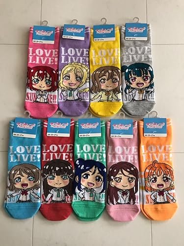 Amazon 全種類 ラブライブサンシャイン メンズ 25 27cm ソックス 9種類 しまむら 靴下 ラブライブ サンシャイン アニメ 萌えグッズ 通販