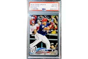 TOPPS TOTAL 2018 Topps Update and Highlights Baseball Series #US300 Juan Soto RC Rookie Washington Nationals Trading Card PSA 10 GEM MINT serial number may vary