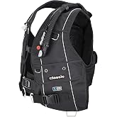 Scubapro Classic Diving BCD with Balanced Power Inflator (Extra Small, Black)