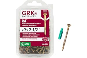GRK Fasteners 103101 R4#9 x 2-1/2" Screws 100CT