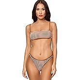 L*Space Hazel Bikini Top for Women, Ribbed Bralette Featuring Adjustable Straps and Removable Pads