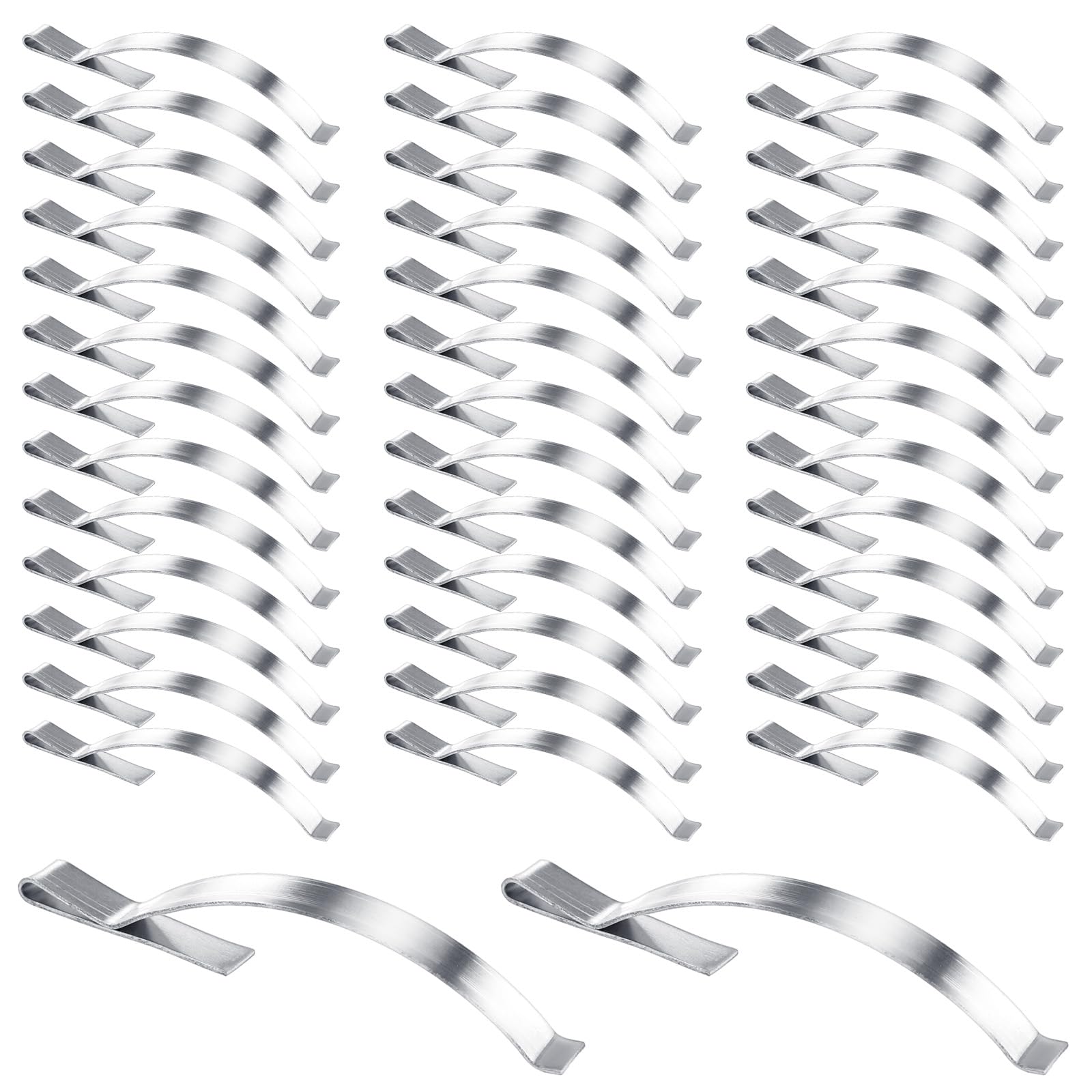Photo 1 of 40 PCS Window Screen Tension Spring Corner Clips to Hold Screens in Aluminum Channel 1/4” Wide 2-1/4” Long Flat Window Springs Replacement Prevent Screen Windows Shaking