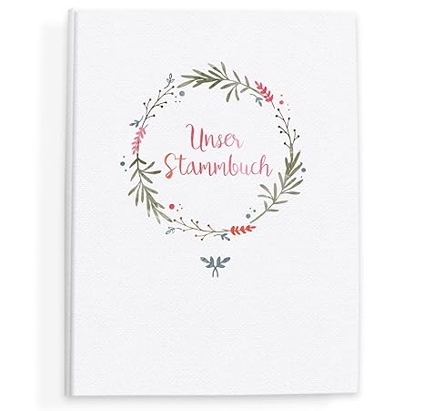 bigdaygraphix Stammbuch der Familie Familienstammbuch Boho Flowers