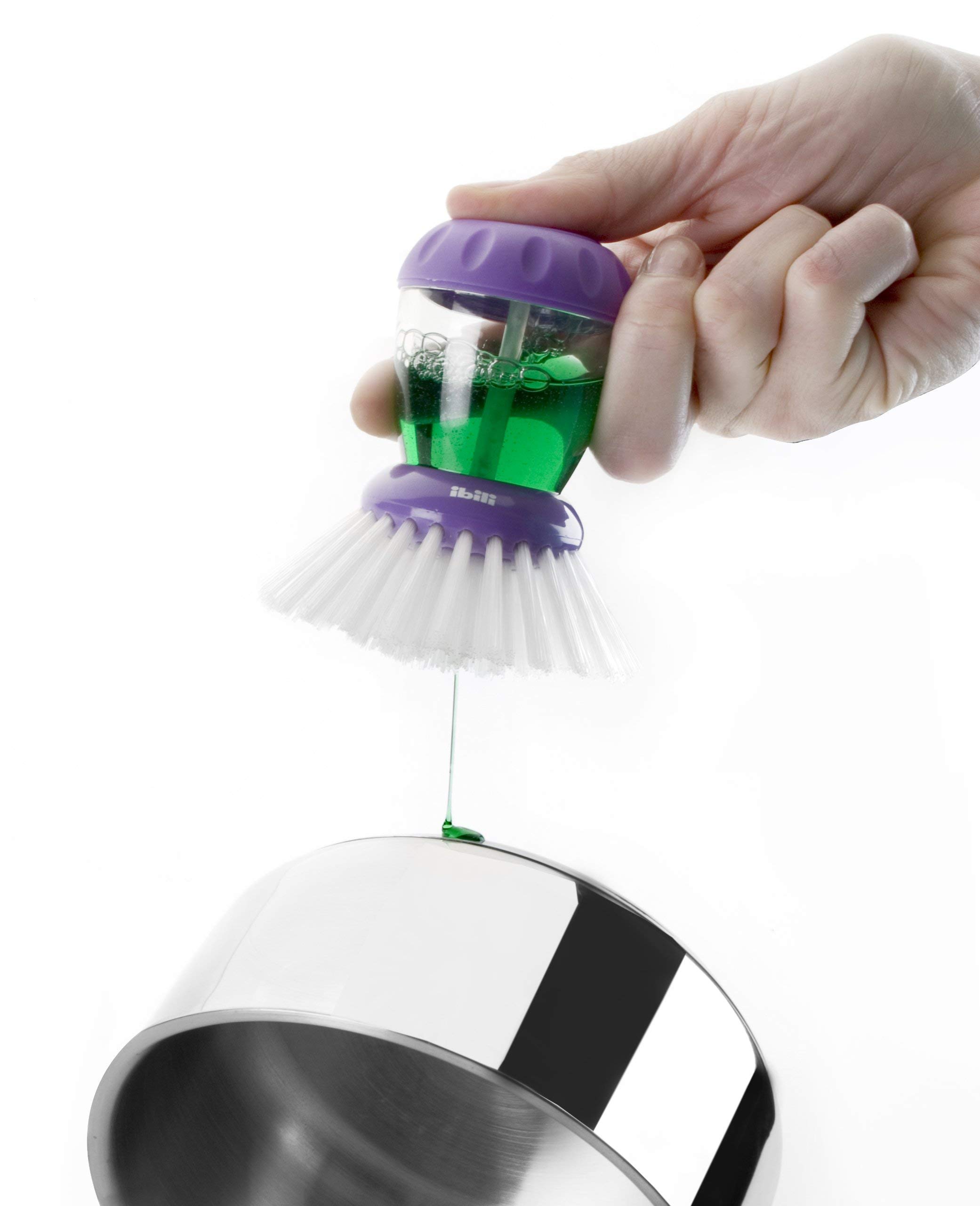 IBILI 735800 - Cepillo para cacerolas con dispensador de jabón