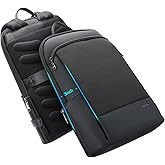 BOPai 15 inch Super Slim Laptop Backpack Men Anti Theft Waterproof Backpack Light Smart Business Computer Backpack Casual Daypack Black