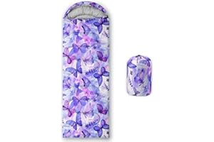 QOOMO Camping Sleeping Bags,3 Season Warm & Cool Weather,Lightweight,Waterproof Sleeping Bags for Adults & Kids,Traveling,and Outdoors,Camping Gear Equipment