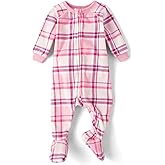 The Children's Place baby-girls And Toddler Fleece Zip-front One Piece Footed Pajama