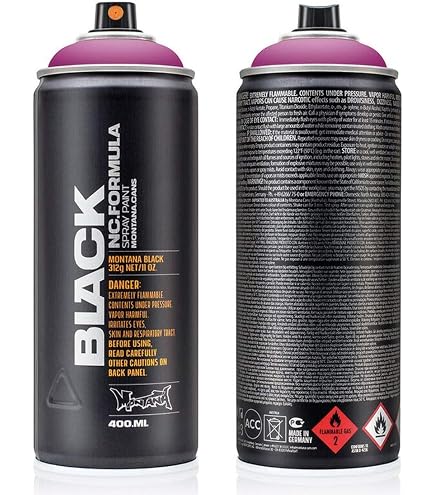 Montana Cans BLACK Spray Paint, 400ml, Royal Purple (263903), 13.5