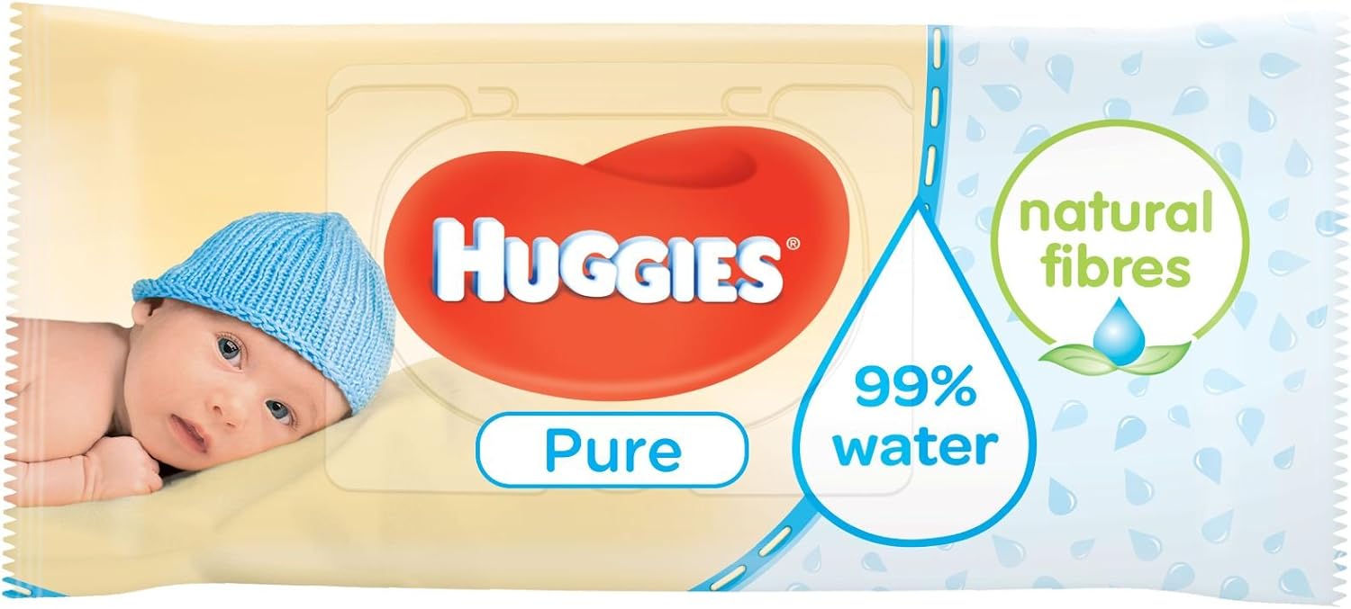 Huggies Pure Baby Wipes - 12 Packs (672 Wipes), red - Image 4