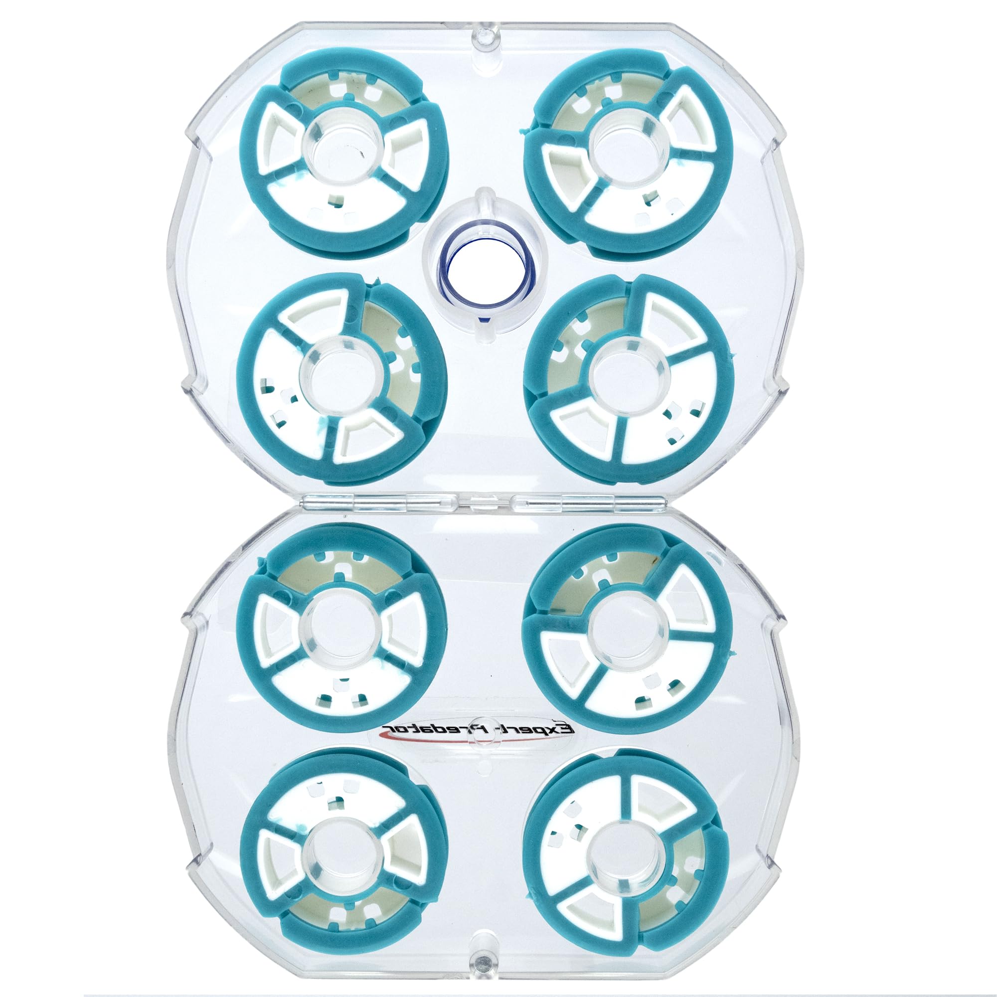 Expert Predator Kit de arandelas para carretes de hilo de pescar 8 uds., unisex adults Kit of washers for reels of fishing line 8 pcs., green, 45x13 mm -