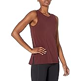 Amazon Essentials Women's Soft Cotton Relaxed-Fit Yoga Tank Top (Available in Plus Size)
