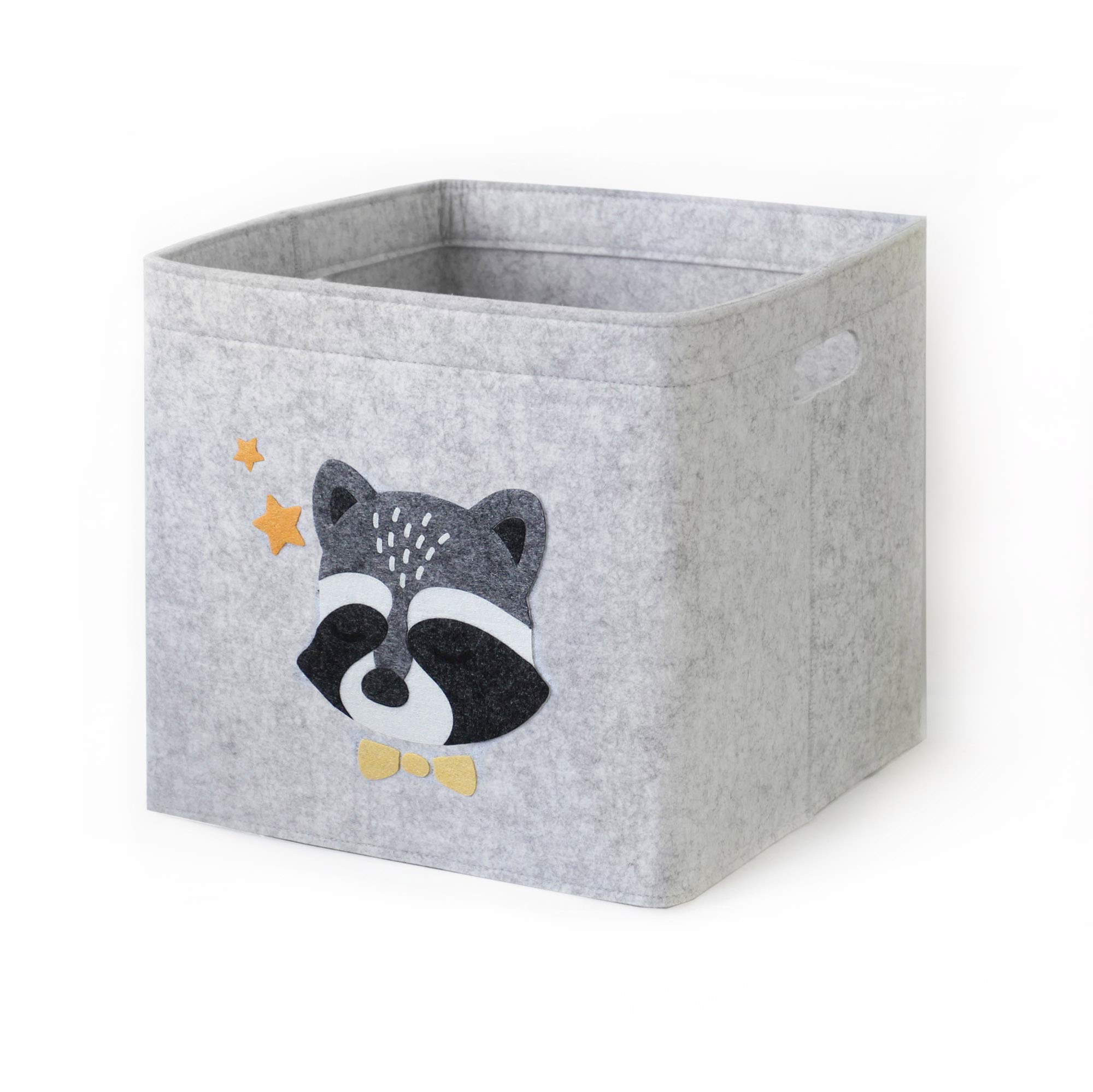 Lucky Sign - Toy Storage Box for Kids Aminal Theme Closet Organizer Living Room Nursery, 33x33x30cm - Wash Bear