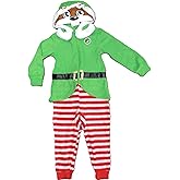 Buc-ee's 2025 Christmas Elf Onesie Cosplay Unisex Mens Women Youth Toddler Kids Baby Beaver Costume Holiday Family Matching