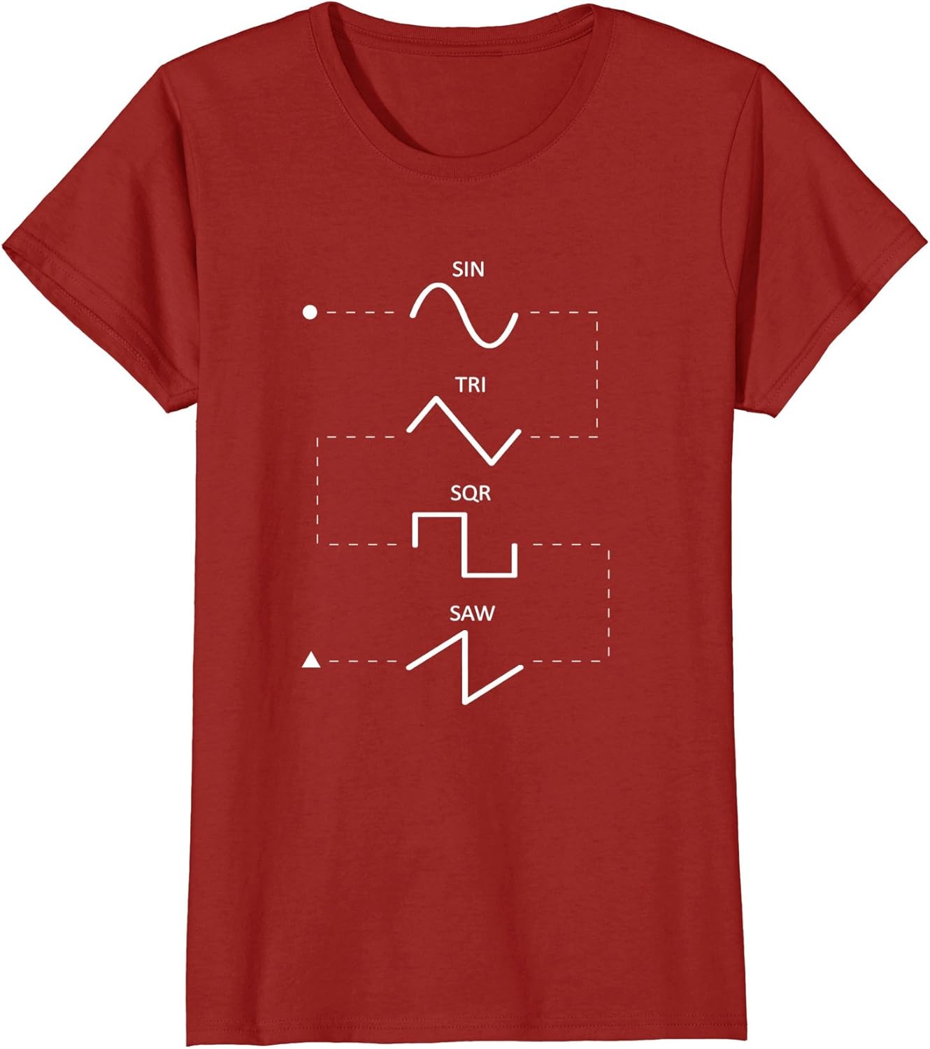 Synth Waveform Tshirt Analog Audio Oscillators Clothing