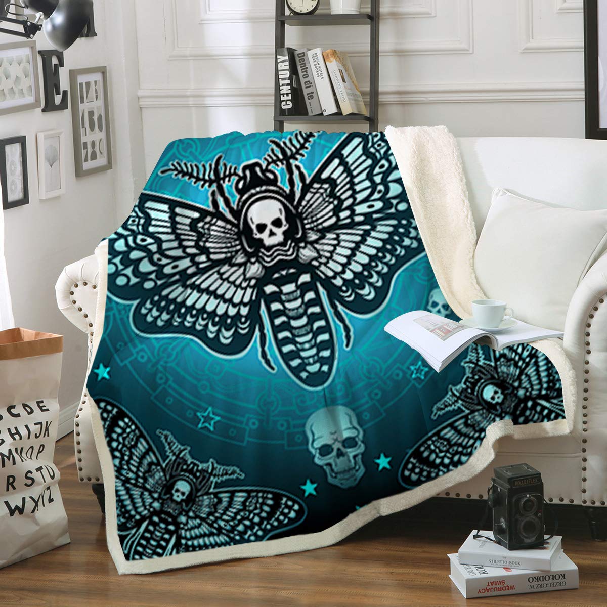Sleepwish Death Moth Blanket Deaths Head Hawk Moth Skull