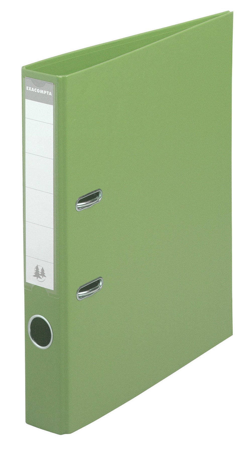 Exacompta - Ref 53556E - Prem'Touch PVC Lever Arch File - 320 x 290mm in Size, 2 Rings, Can Hold A4 Documents, 50mm Spine, 55mm Rings, FSC-Certified - Lime Green Cover