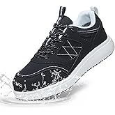 Guirdasm Non Slip Work Shoes Women - Waterproof Oil Resistant Chef Shoes, Lightweight Comfortable Slip Resistant Sneakers for Restaurant Kitchen Nursing & Food Service