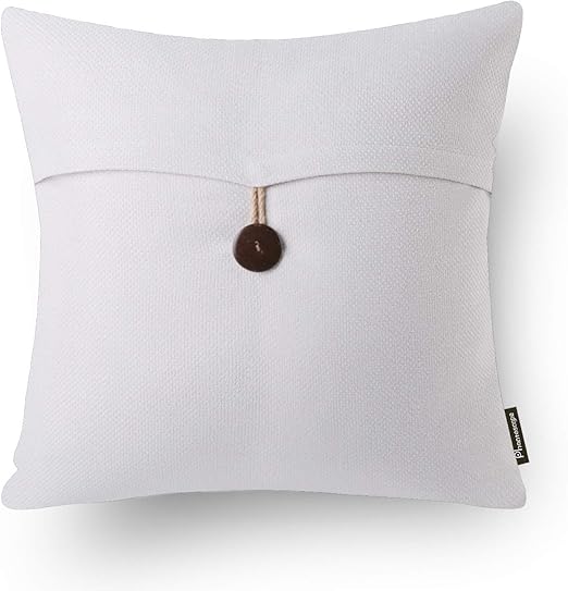 Amazon Com Phantoscope Farmhouse Throw Pillow Covers Button