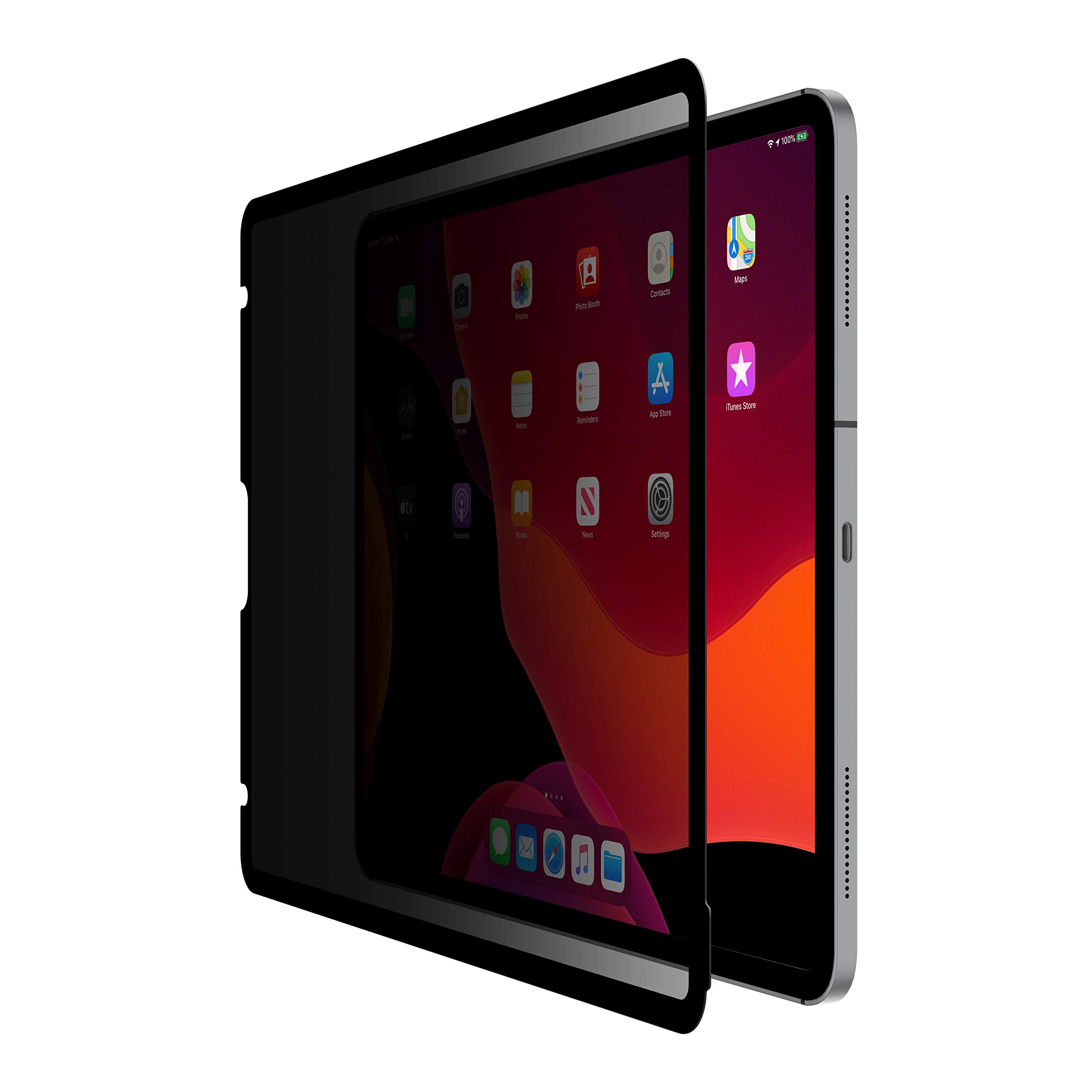 Belkin ScreenForce TruePrivacy Screen Protector for iPad Pro 12.9 (Removable + Reusable Privacy Screen Protection)