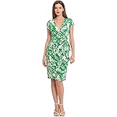 Maggy London Women's Dresses Printed Matte Jersey Wrap