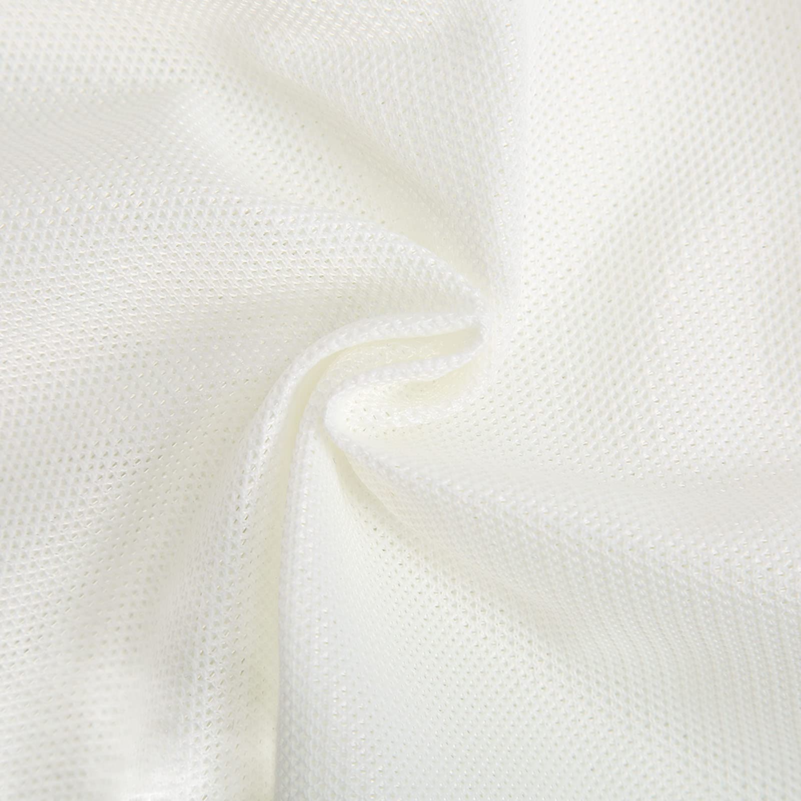 ASHATA Speaker Grill Cloth 55.1 x 35.8in Speaker Mesh Cloth Waterproof Breathable Stereo Fabric Speaker Dustproof Sunproof Protective Grille Cover/Protector for Home/Stage Speaker KTV(White)