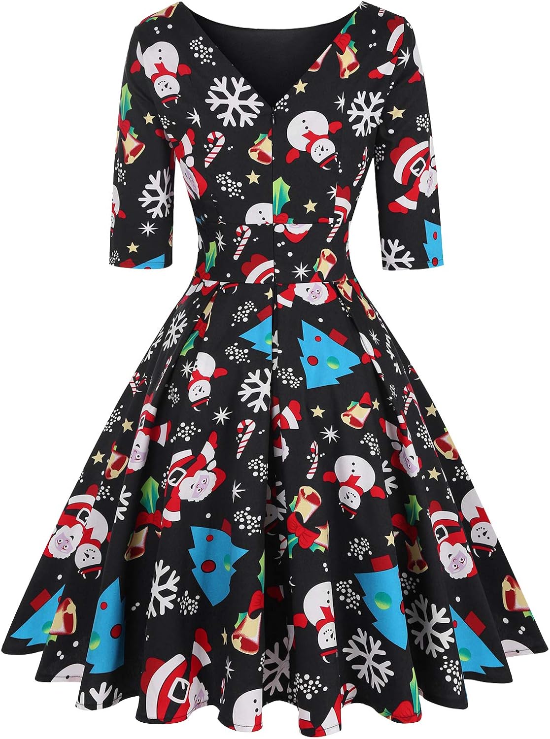 vintage swing dress with pockets