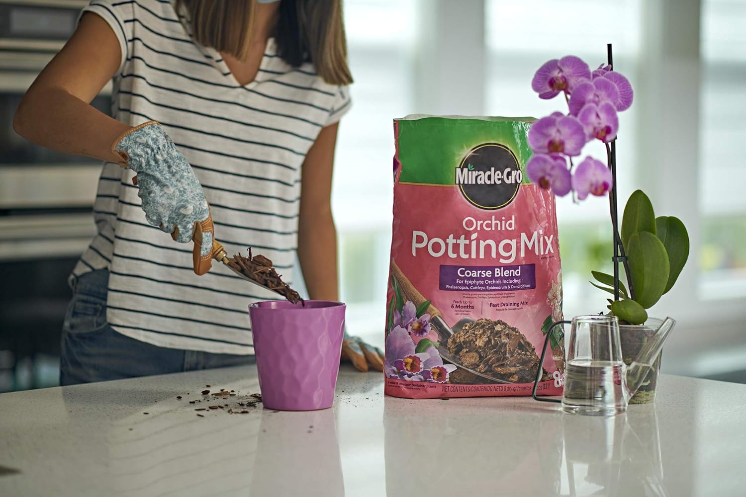 Miracle-Gro Orchid Potting Mix Coarse Blend, 8 qt. : Soil And Soil Amendments : Garden & Outdoor