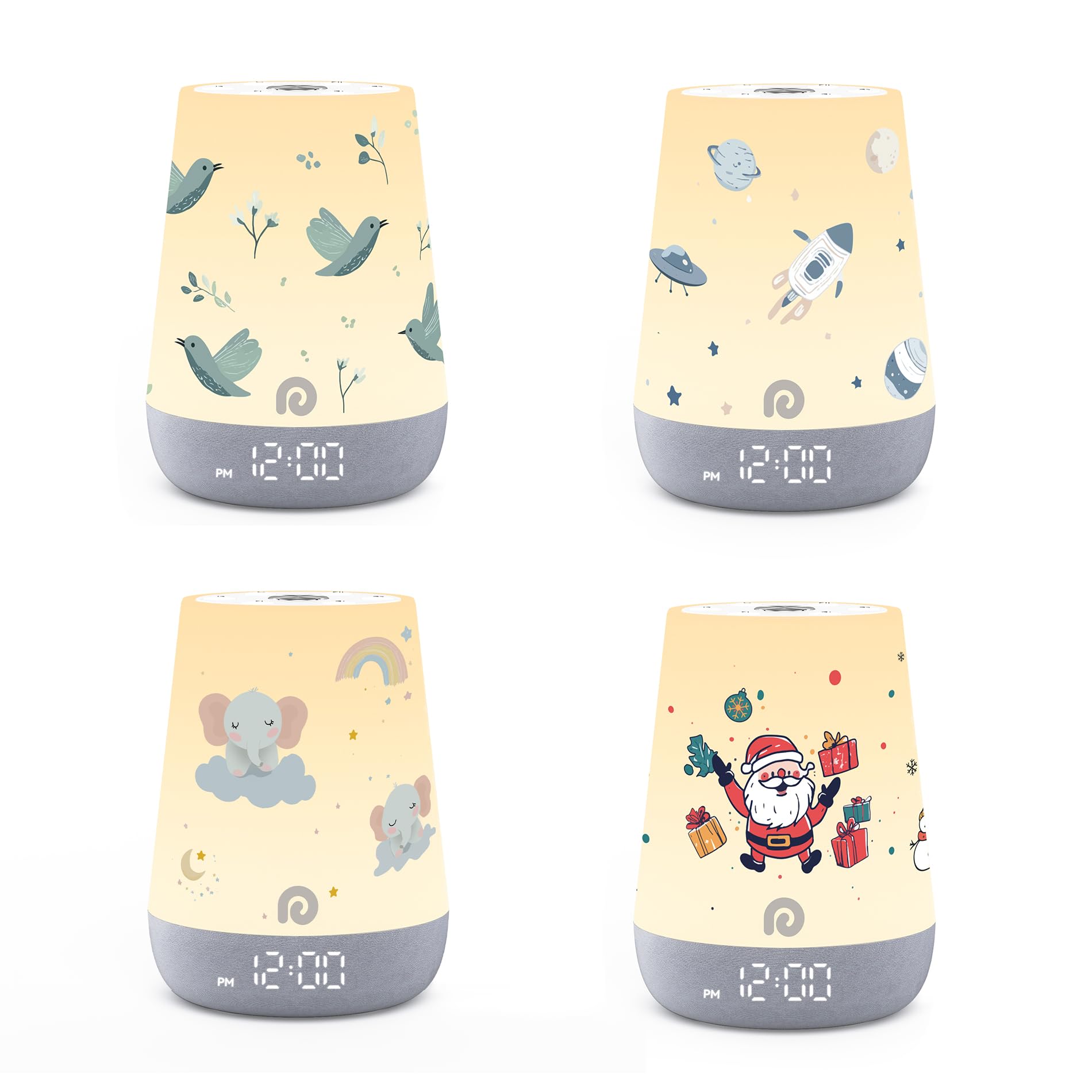 Dreamegg Coverlets for Sleep Trainer Clock for Kids Toddler, Space Christmas Baby Bird Themes, Easy Peel & Cover Design for Holiday Gifts, Idea for Baby Room Decor — image 1