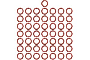 MECCANIXITY Silicone O-Ring 7mm ID 11mm OD 2mm Width Metric VMQ Sealing Gasket Replacement 50A Durometer for Plumbing Compres