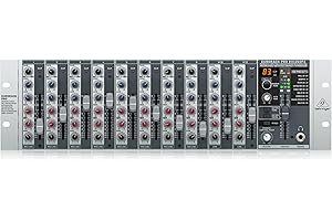 Behringer RX1202FX V2 Premium 12-Input Mic/Line Rack Mixer with XENYX Mic Preamplifiers, British EQ's and Multi-FX Processor