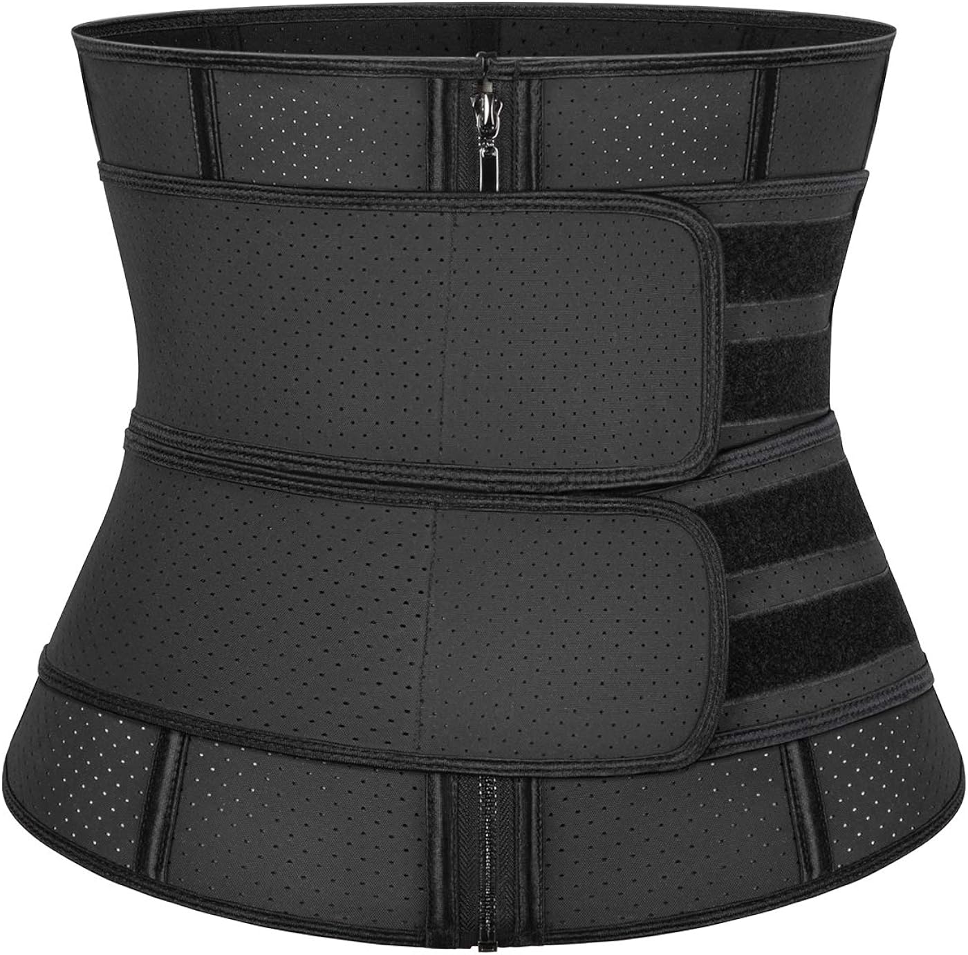 Vaslanda Latex Waist Trainer for Women Workout Double Straps Trimmer